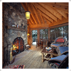 Custom Fireplace Design, Adirondack Mountains 26