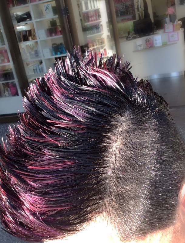 dyed mohawk