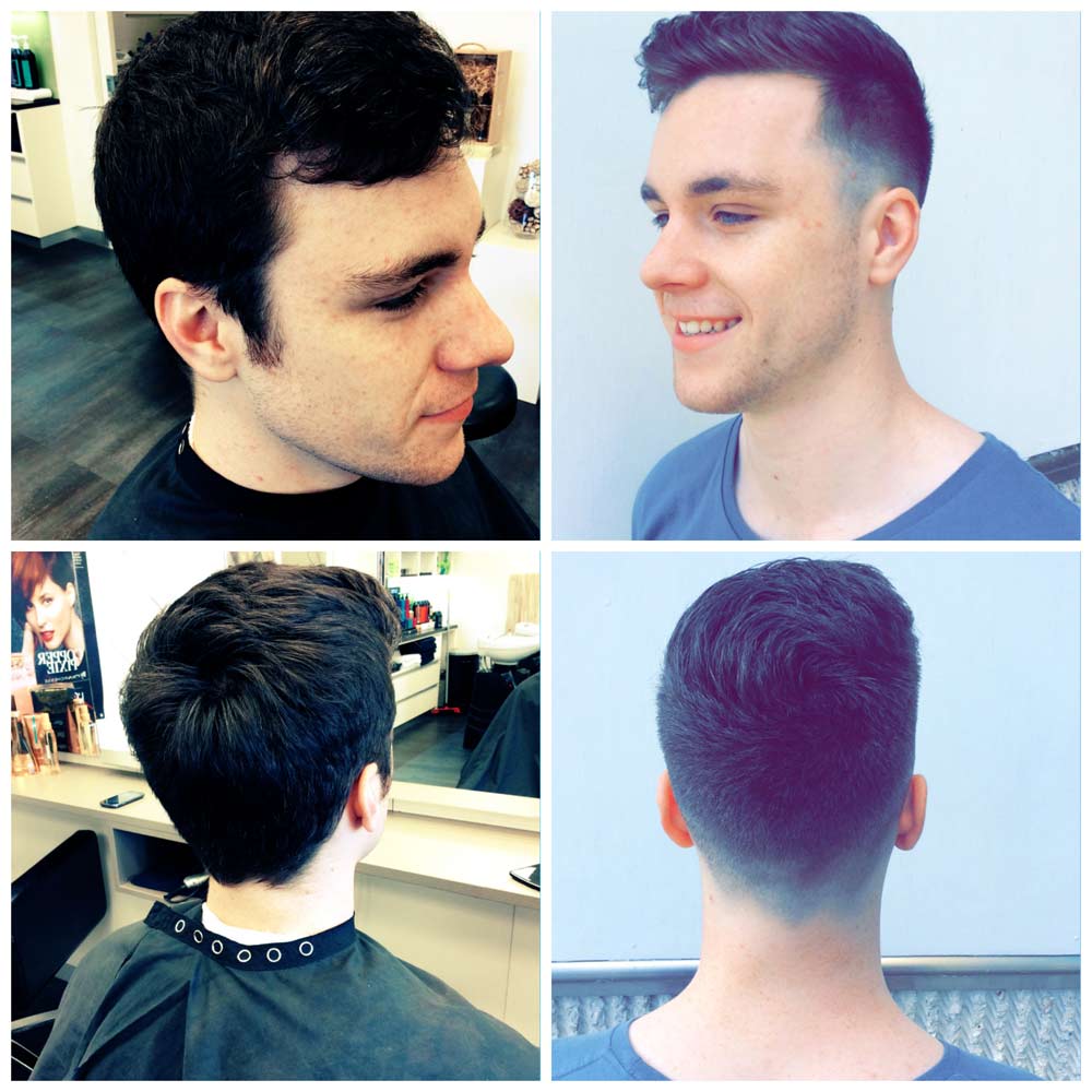 Man haircut collage