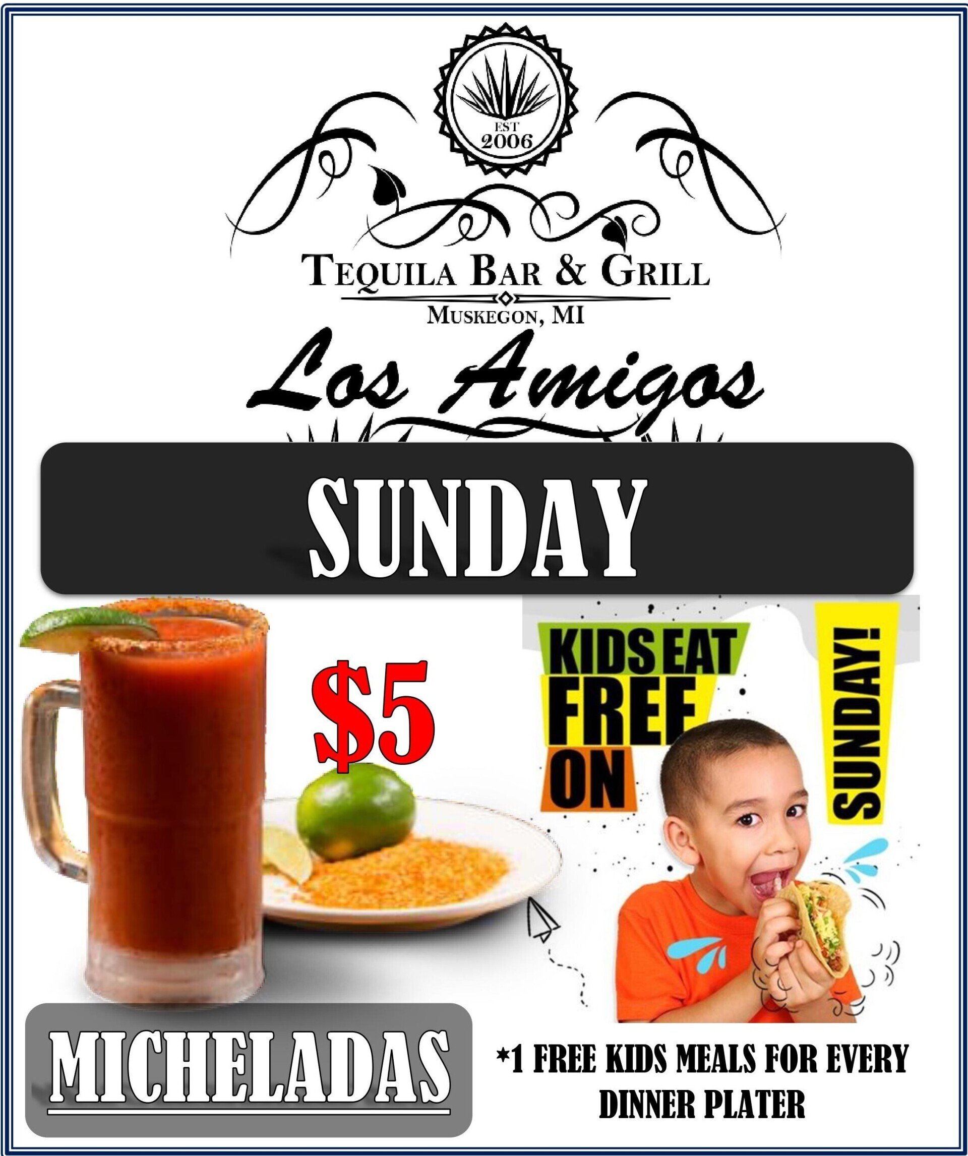 Los Amigos Specials Muskegon, MI Los Amigos Mexican Bar & Grill