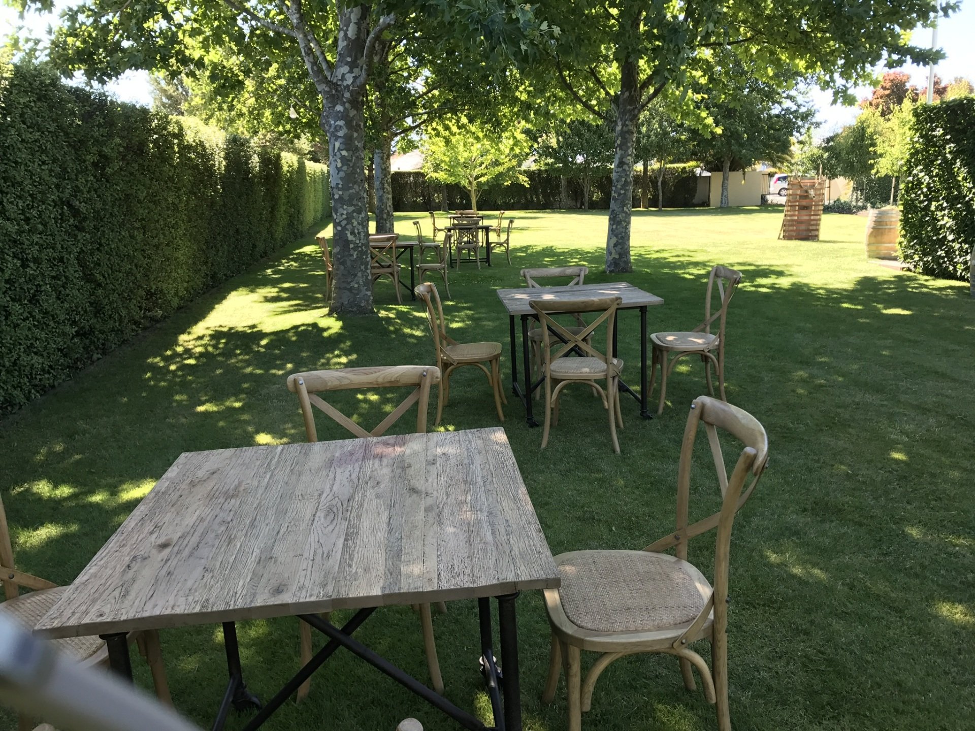 Oak Crossback Chairs - V Events