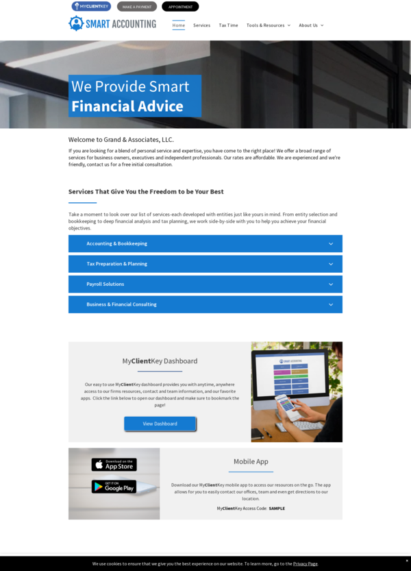 My Client Key The Grand Daddy - Blue Template