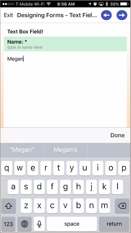 Designing Forms – Text Field