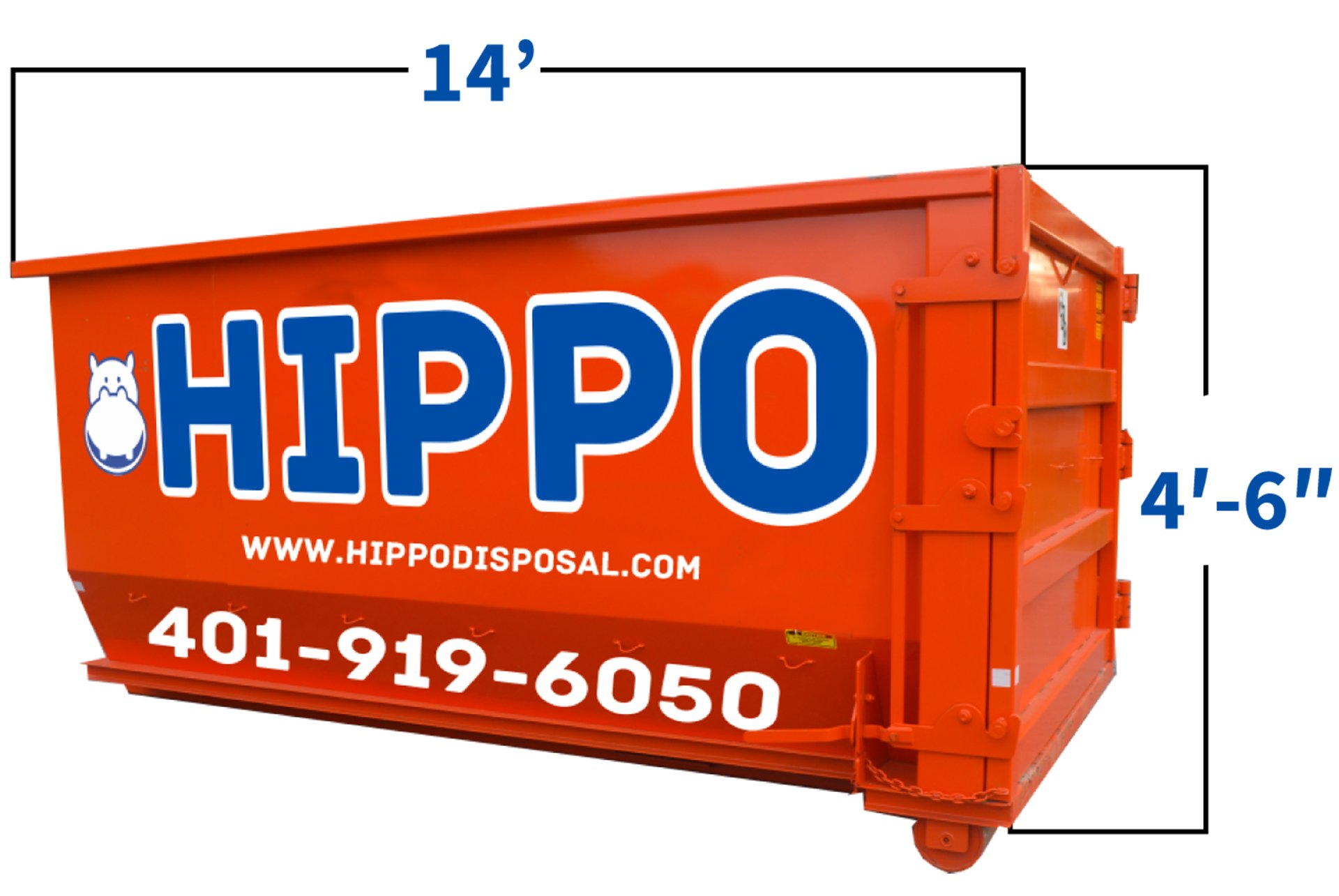 Hippo Dumpster Rental View Our 15 Yard Dumpster Rental In RI