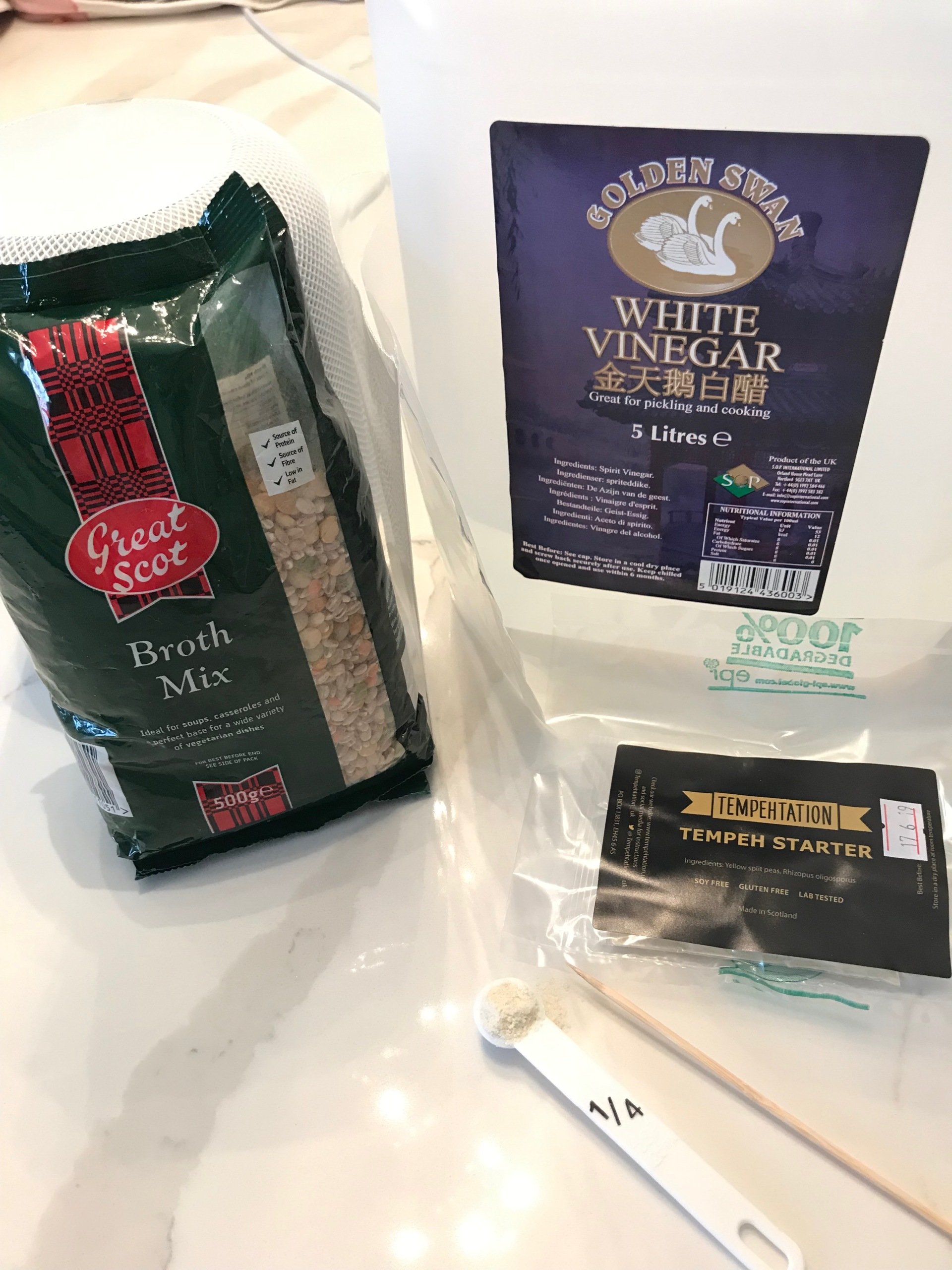 How to make tempeh with scotch broth mix