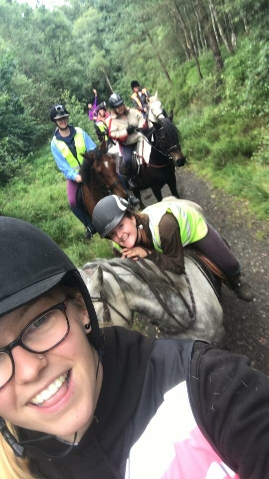 Indoor horse riding arena Hayfield Riding School