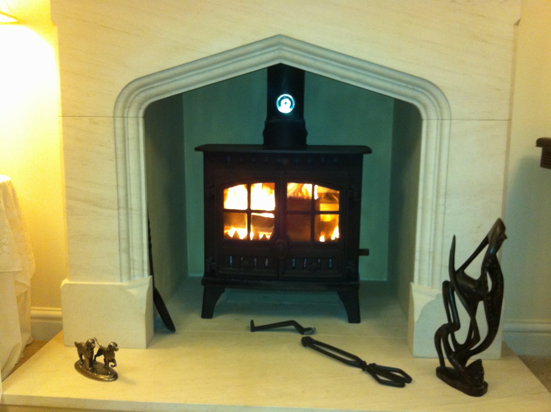 How to Clean a slate hearth