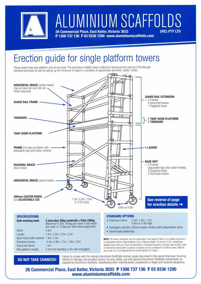 Usage Guides for Scaffolding in Melbourne | Aluminium Scaffolds And ...