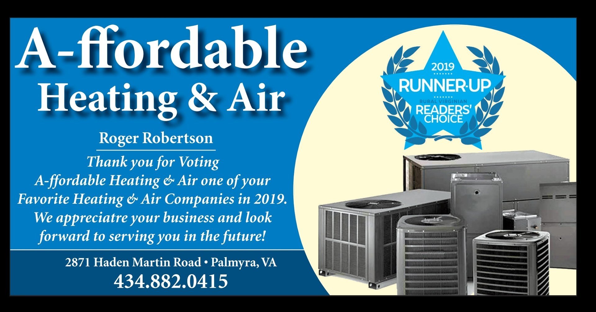 A/C & Heat Charlottesville, VA Affordable Heating & Air, Inc.