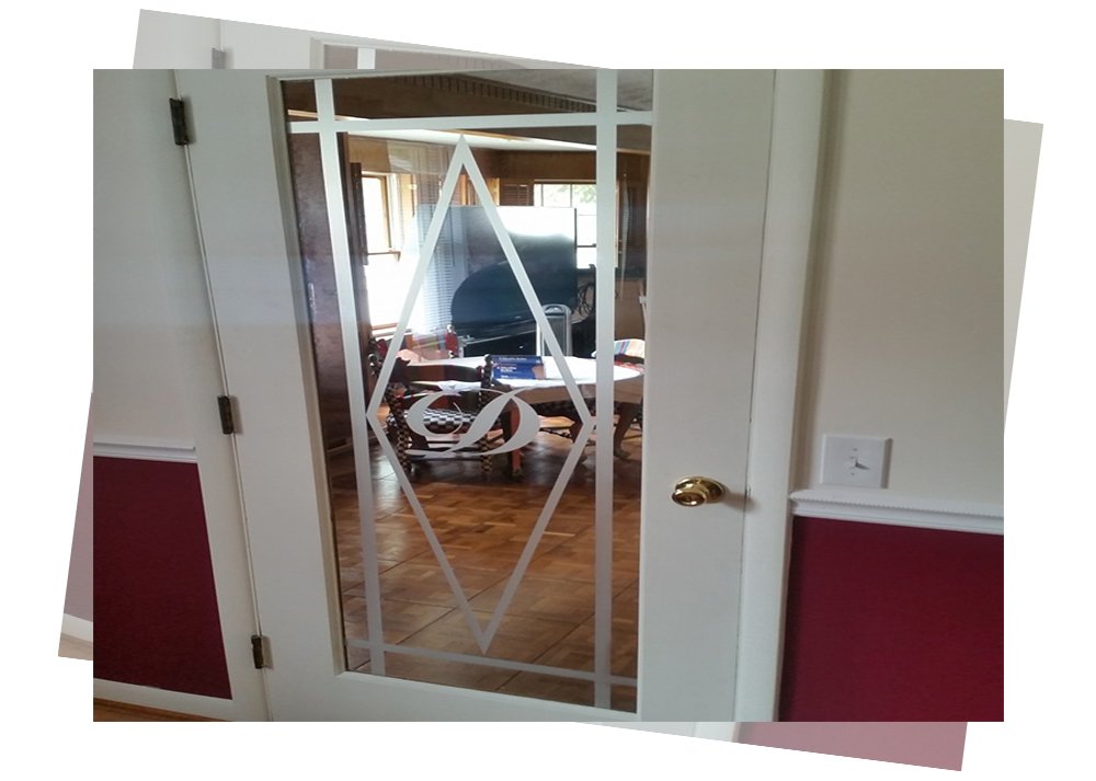 Glass Etching Rochester NY, Glass Engraving, Storefront, Desk Glass