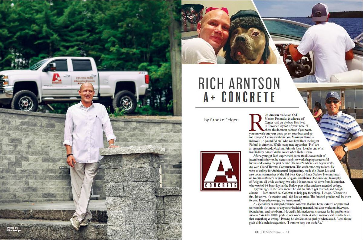 A+ Concrete Traverse City, MI Concrete Contractor Retaining Walls