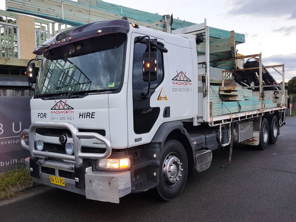 Crane Truck Hire I Wadsworth Joinery Wollongong, Unanderra