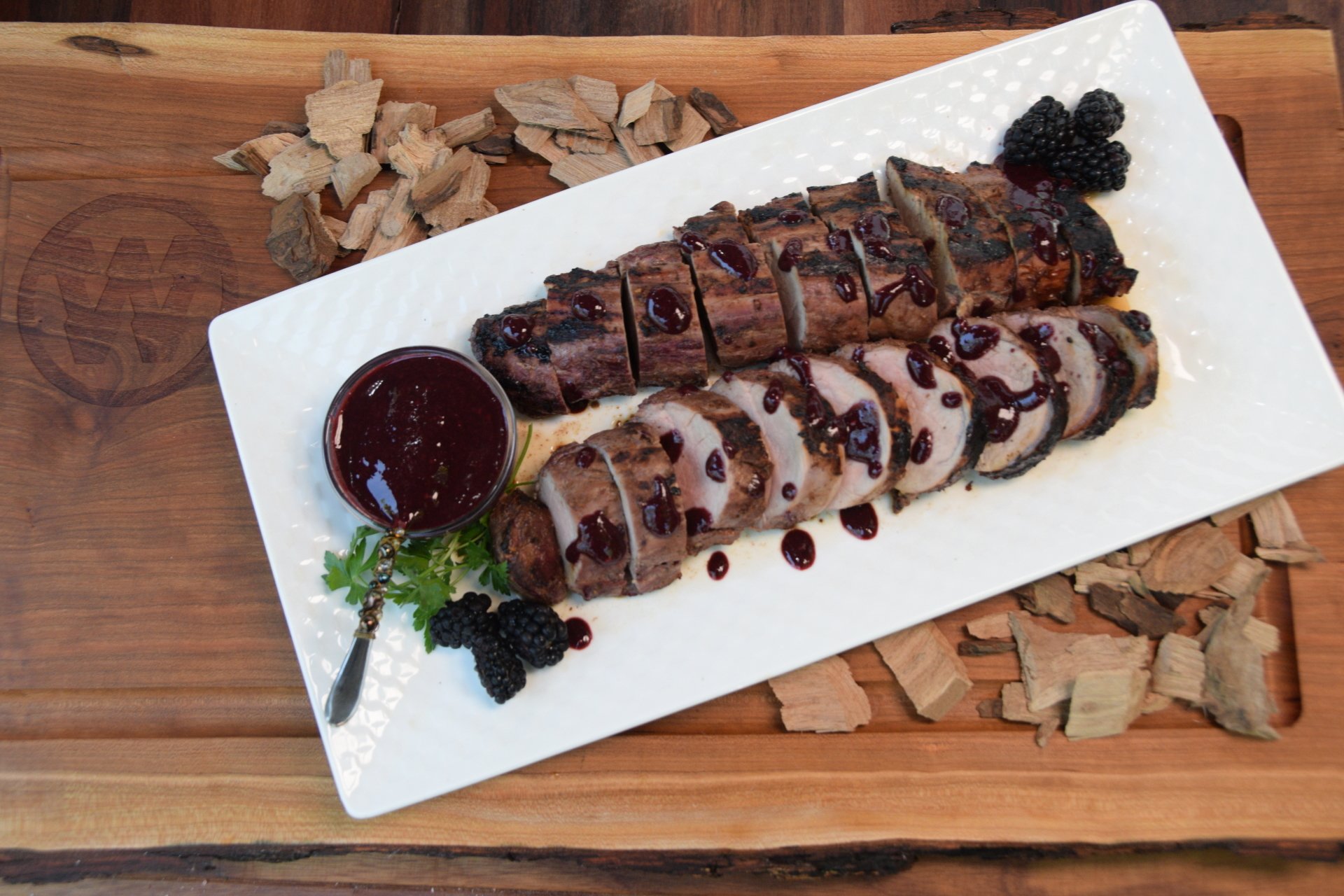 BlackberryBasted Pork Tenderloin Recipe Western BBQ