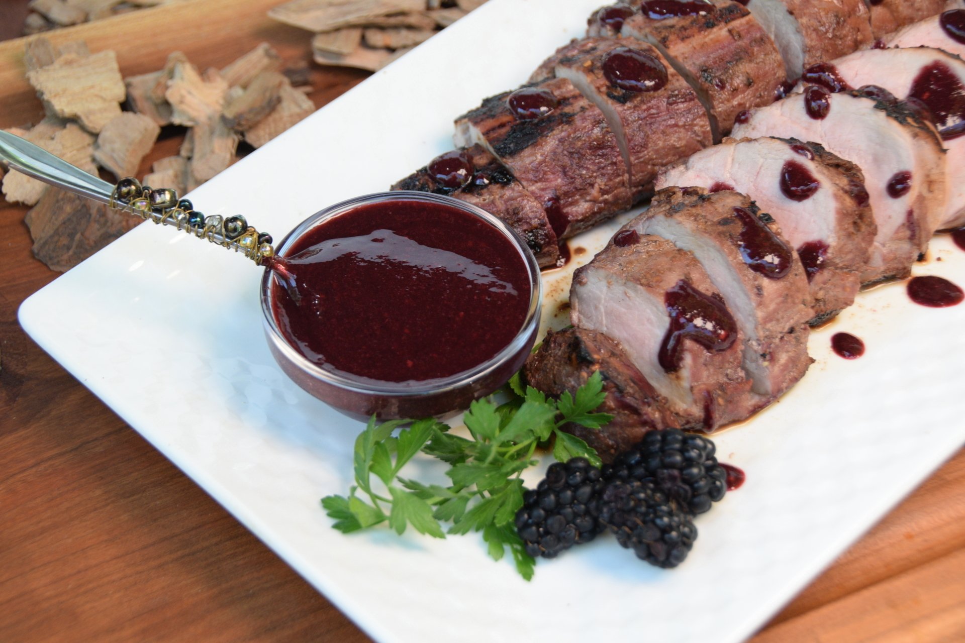 BlackberryBasted Pork Tenderloin Recipe Western BBQ