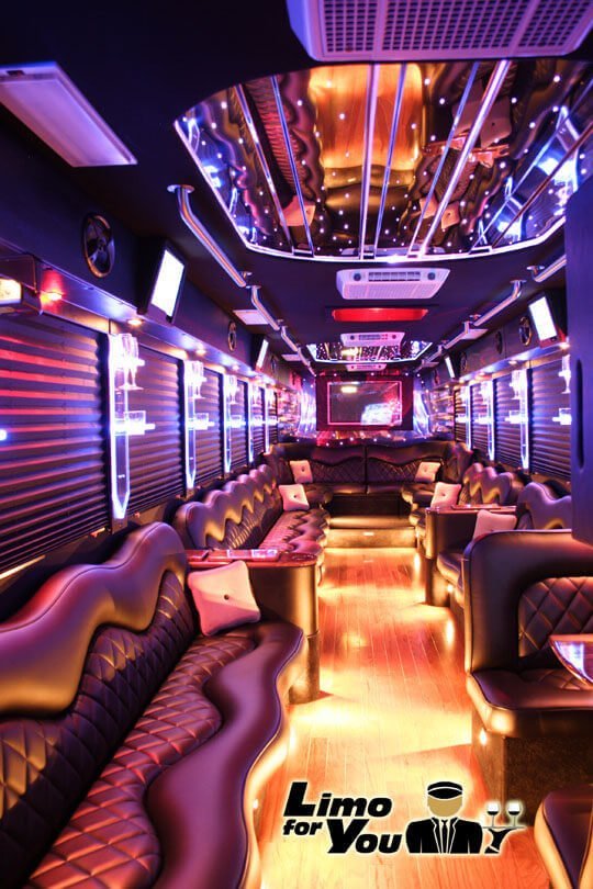 Rent a party bus in Fresno Ca Party Buses with Bathrooms
