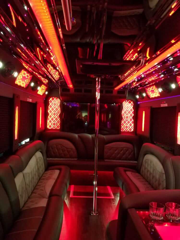 Rent a party bus in Fresno Ca Party Buses with Bathrooms