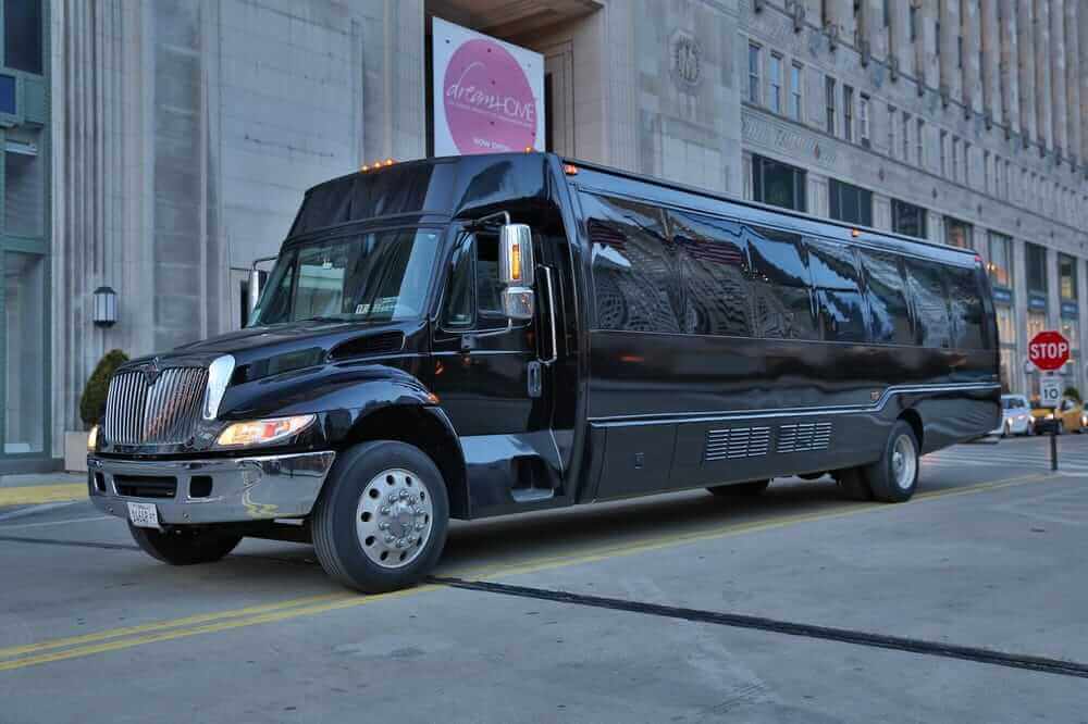 Detroit Party Bus Rental with Bathroom Limo Bus Restroom