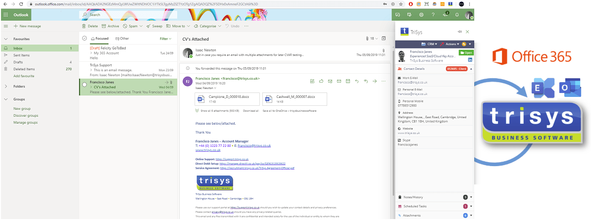New TriSys Office Add-In