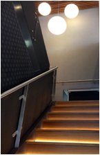 Interior view of the completed commercial project