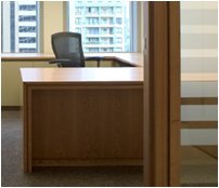 Interior view of office 