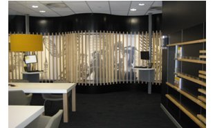 Interior view of the completed project