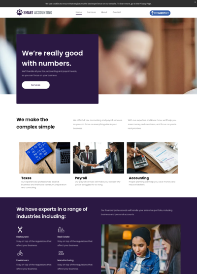 My Client Key We're Great with Numbers - Purple Template