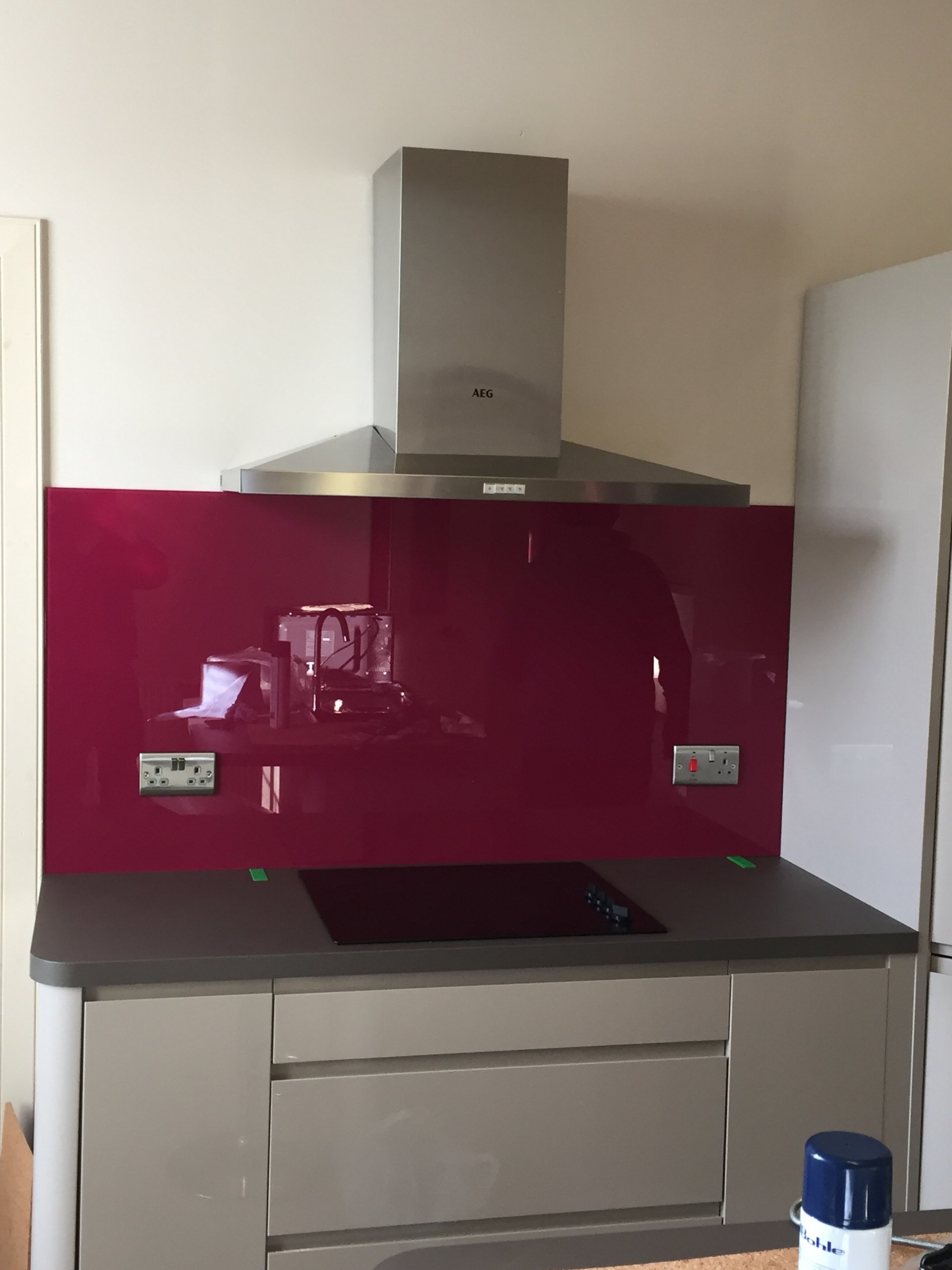 Glass splashbacks in Falkirk Grahamston Glazing