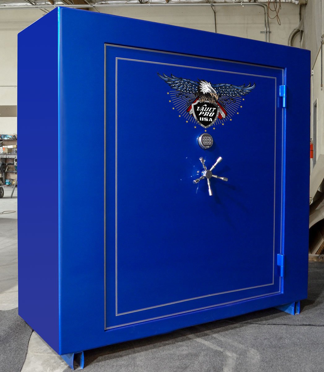 very large custom safe with American eagle art