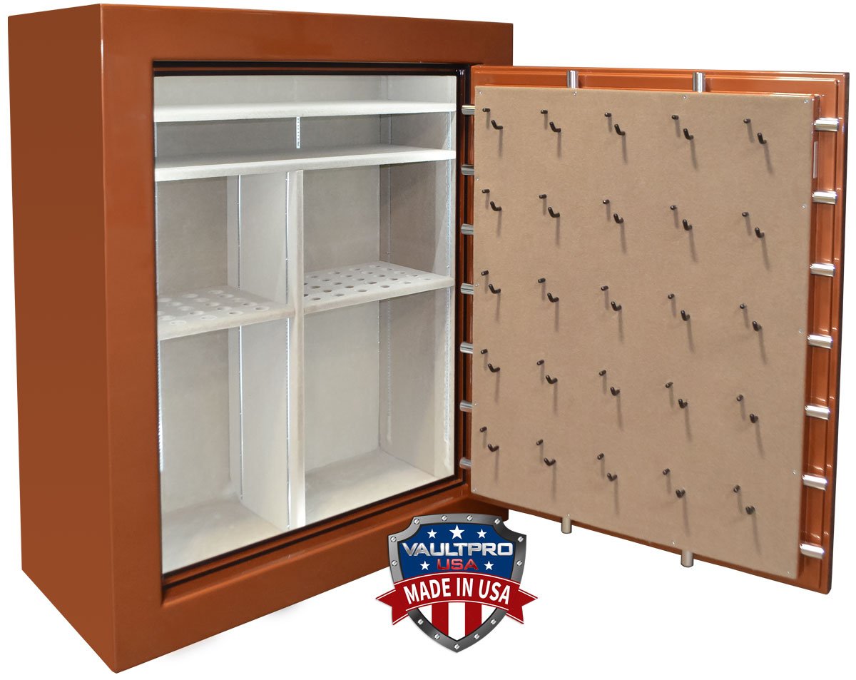 gun safe with collectors rack mounted in the interior safes made in USA