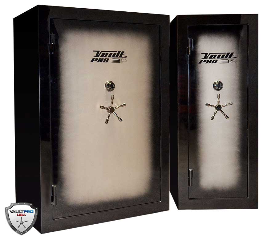 two custom safes with custom two tone paint