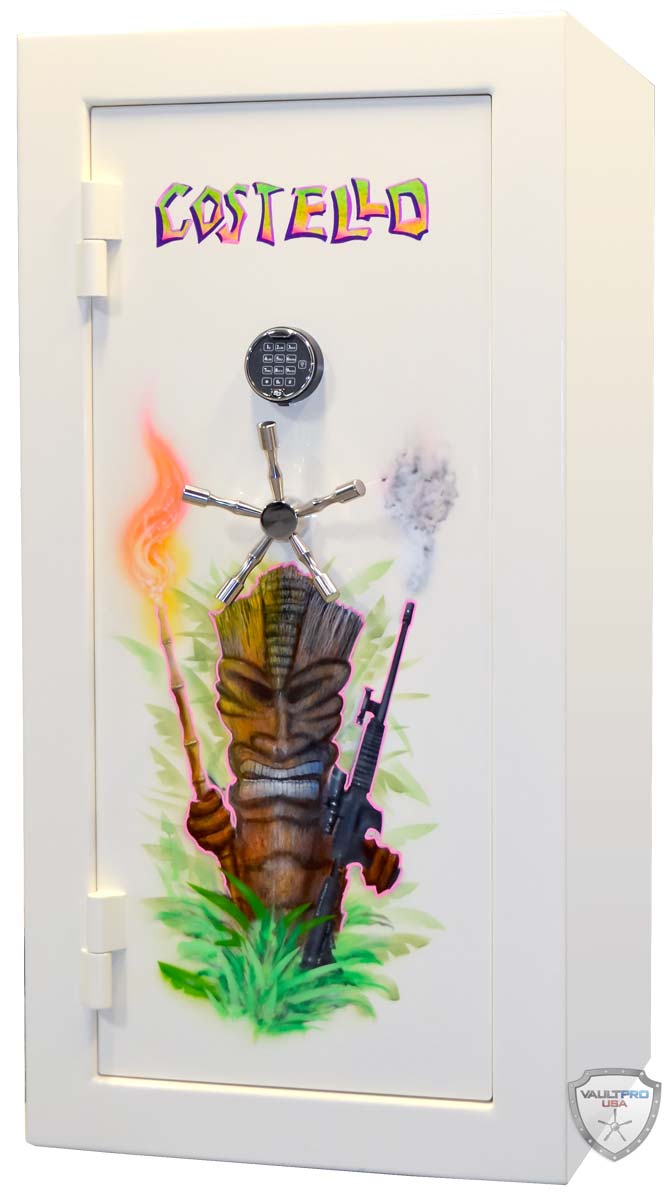 Custom Safe with Tiki Art