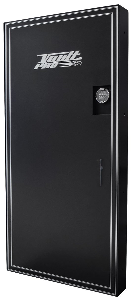 Concealed wall safe with quick access to guns