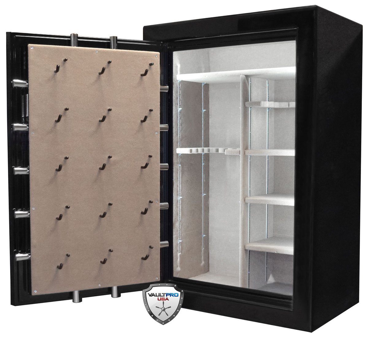 custom pistol peg handgun holders for safes and vault doors