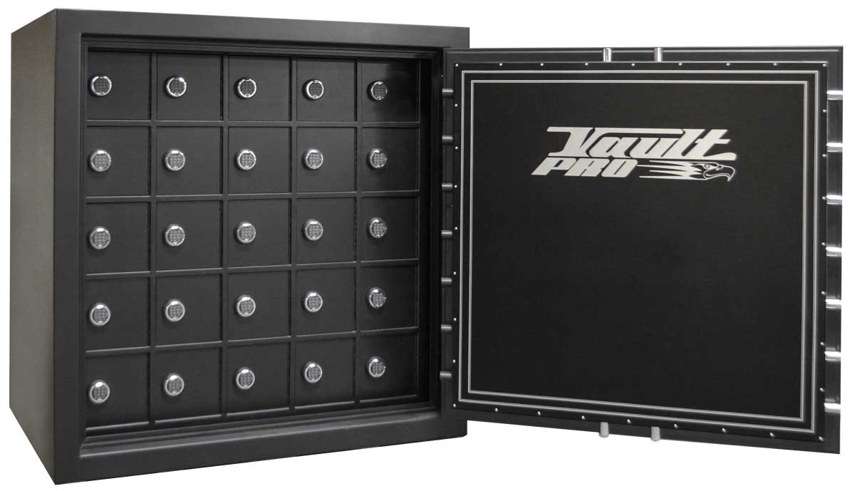 Custom Safe with Individual Lockable Compartments with American Made Digital Locks.