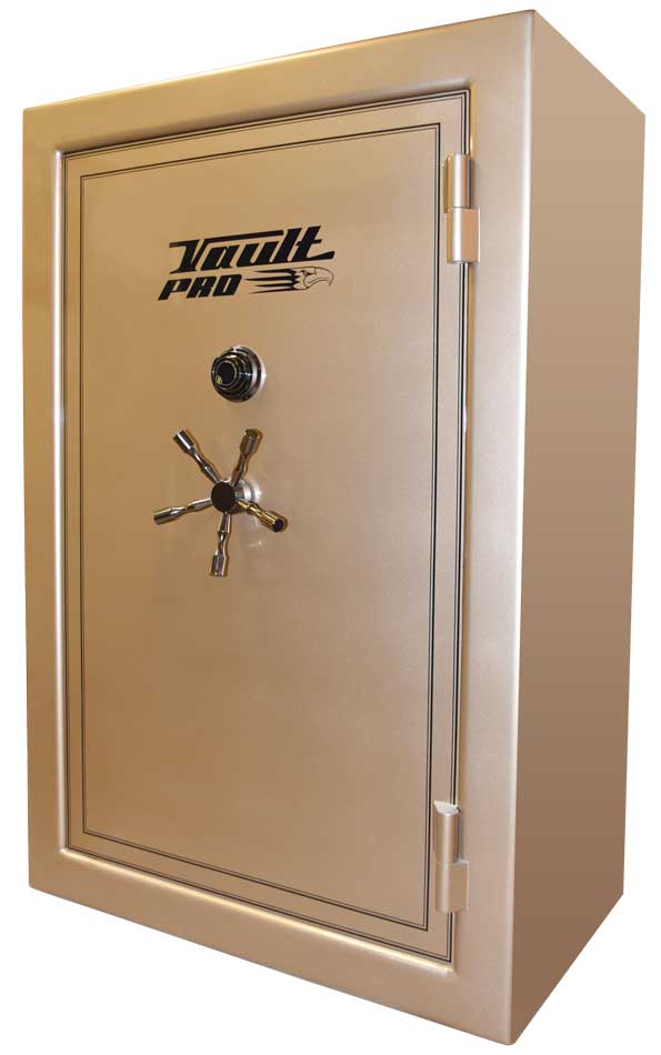 Eagle Series Safe finished in Metallic Gold Paint.