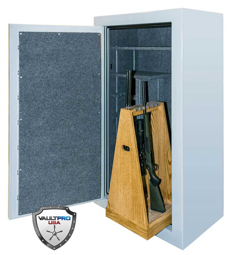Safe with Custom Slide Out Gun Rack.
