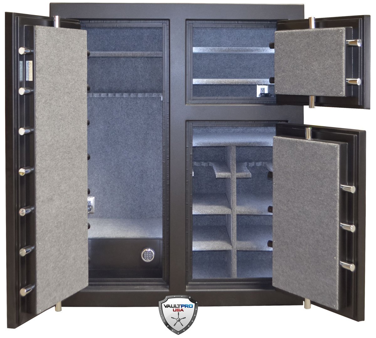 Triple door safe three  independent safes in one body