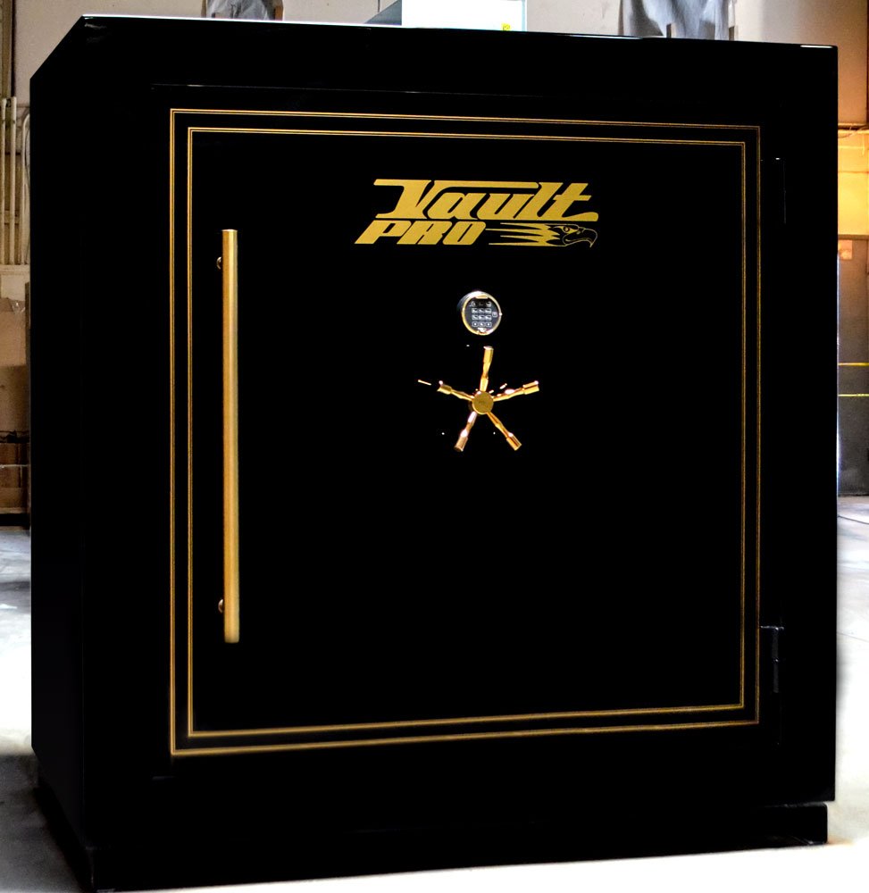 very large safe made in USA with gloss black finish