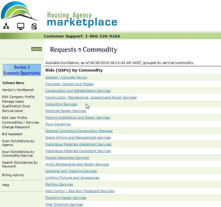 Housing Agency Marketplace