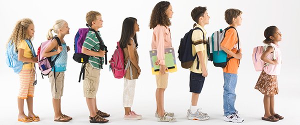 the education professionals kids standing in queue