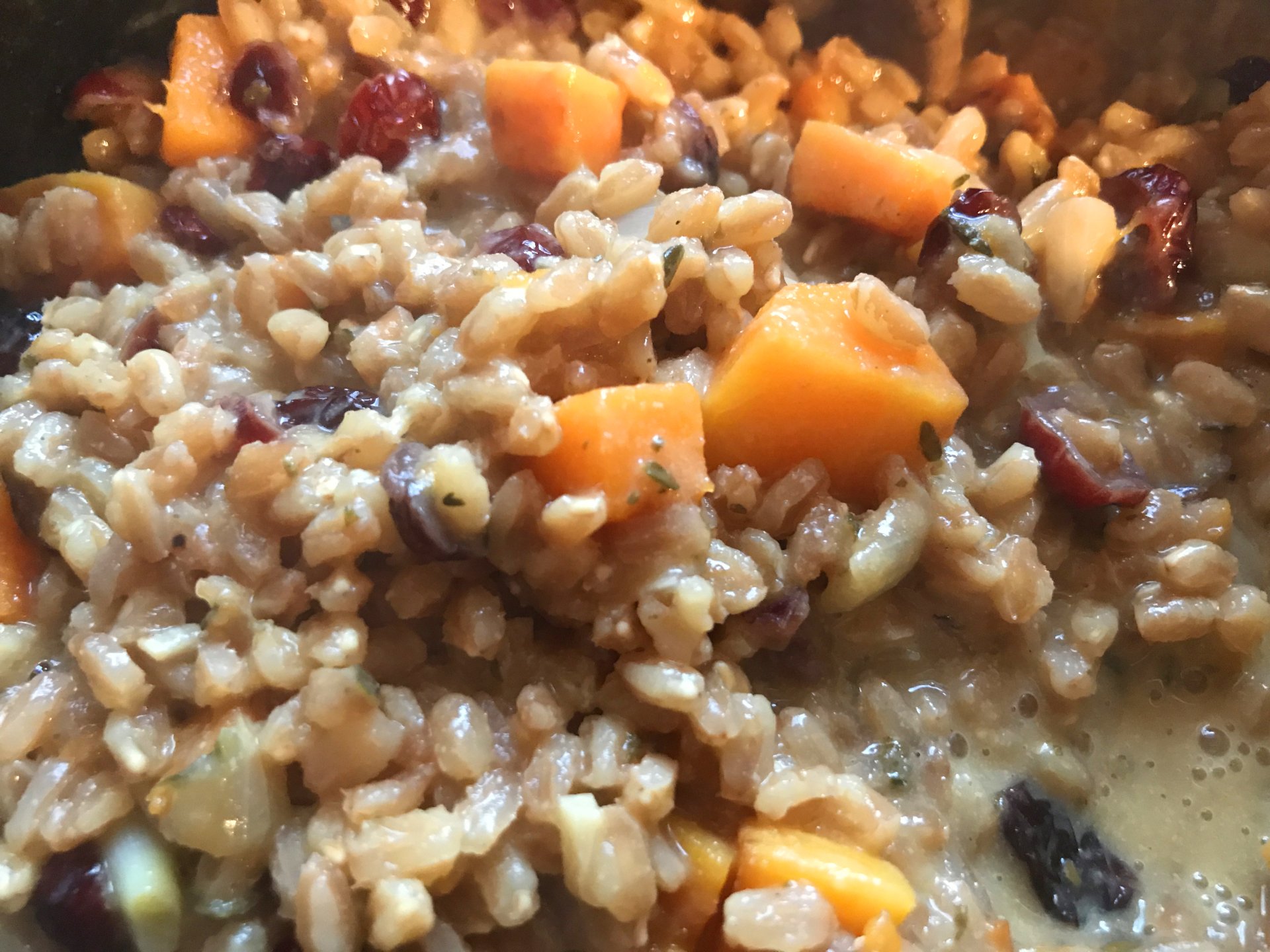 Farro Risotto with Butternut Squash