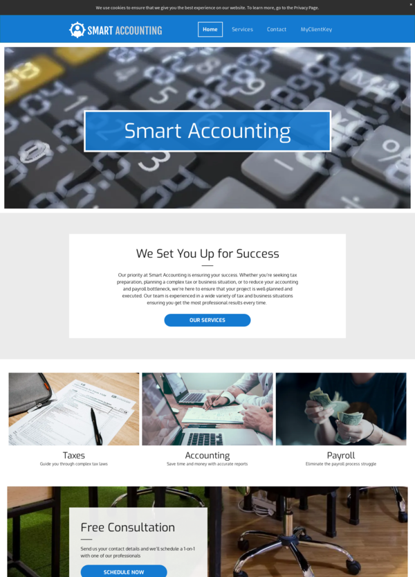 My Client Key Smart Professional - Blue Template