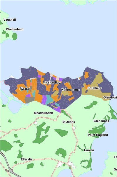 Eastern Bays map 