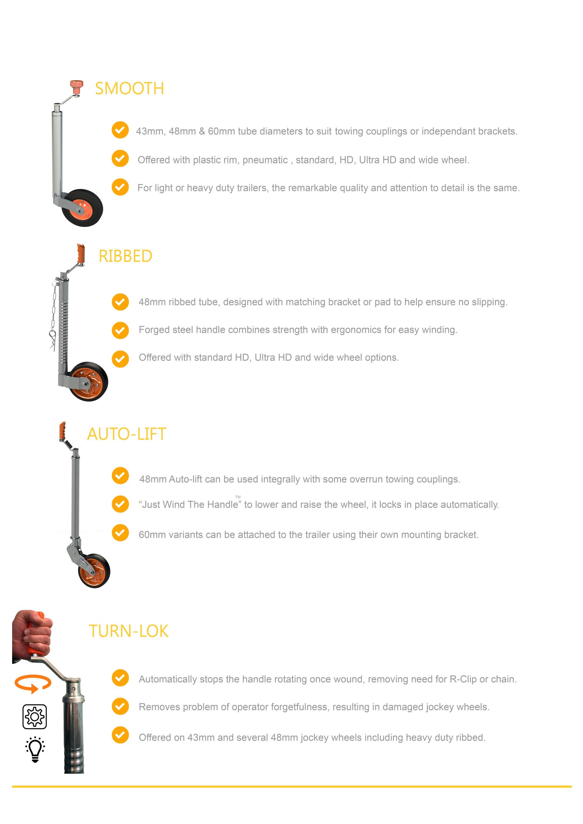 Trailer Jockey Wheel Premium Range by Jockey Wheel Manufacturer Kartt