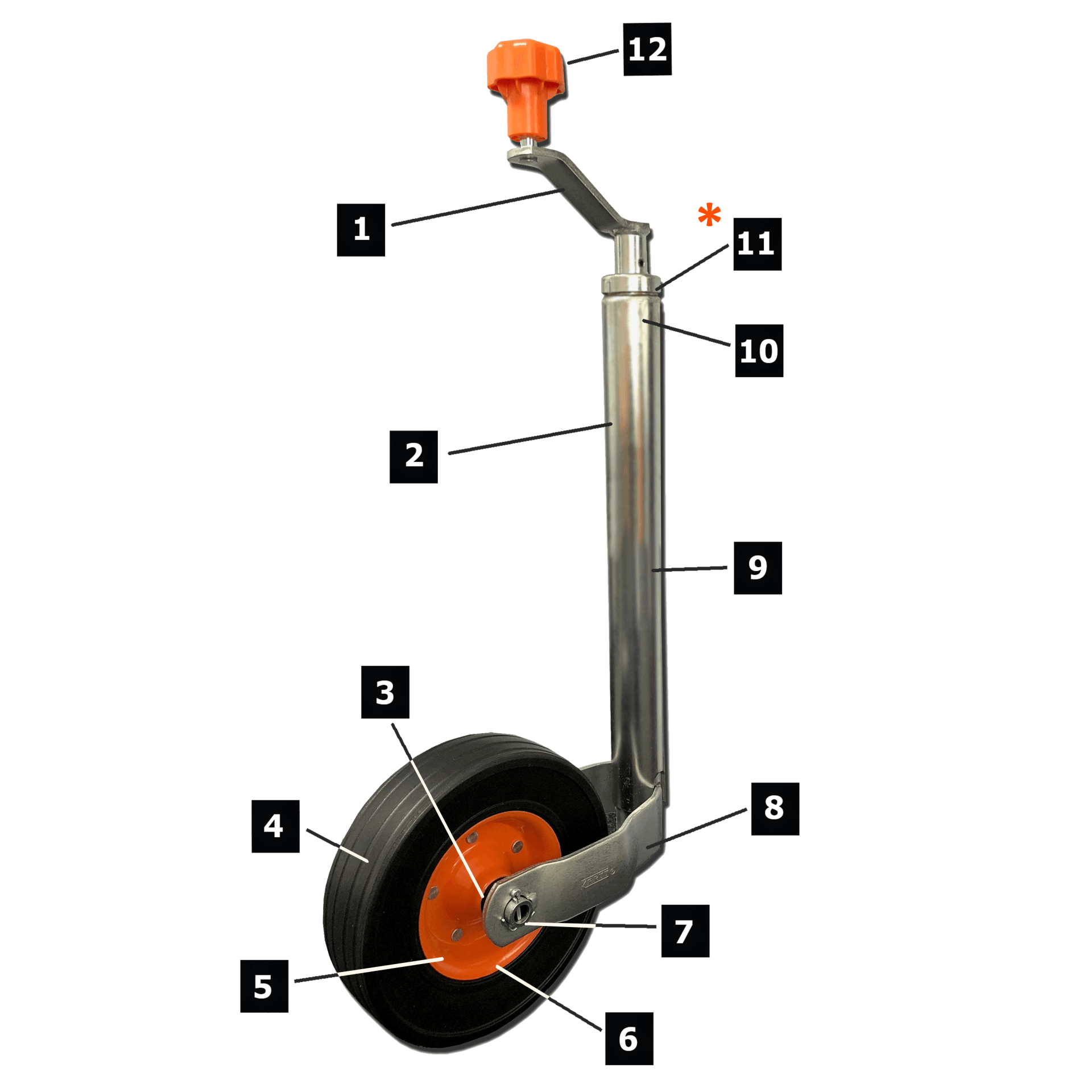 Trailer Jockey Wheel Premium Range by Jockey Wheel Manufacturer Kartt