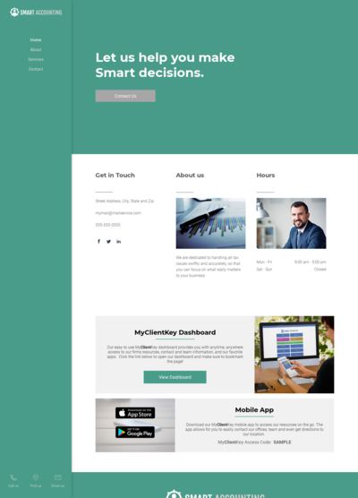 My Client Key A Side of the Times - Mint Template