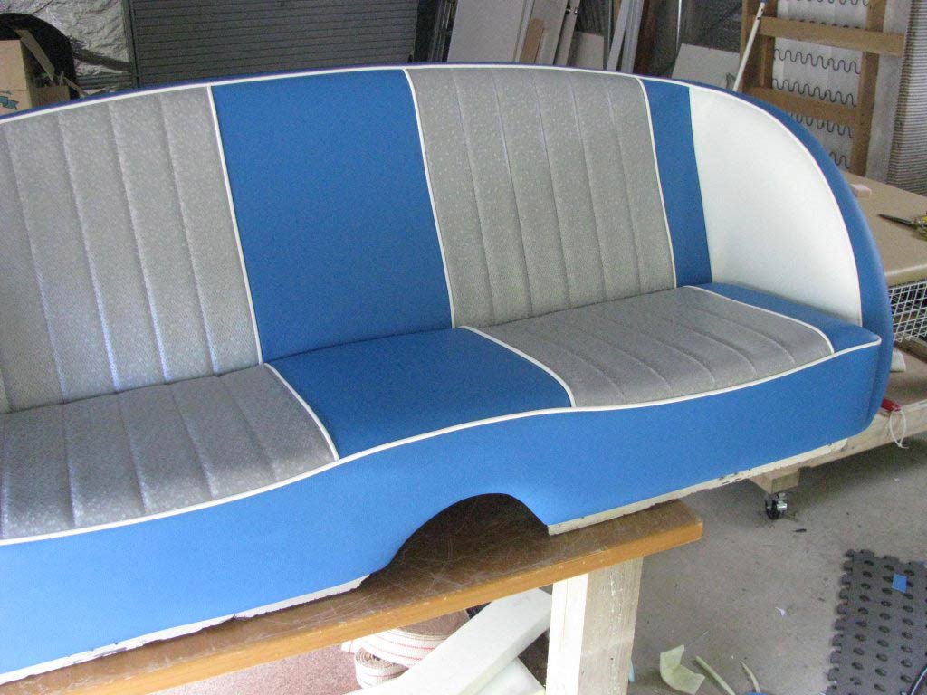during upholstering process