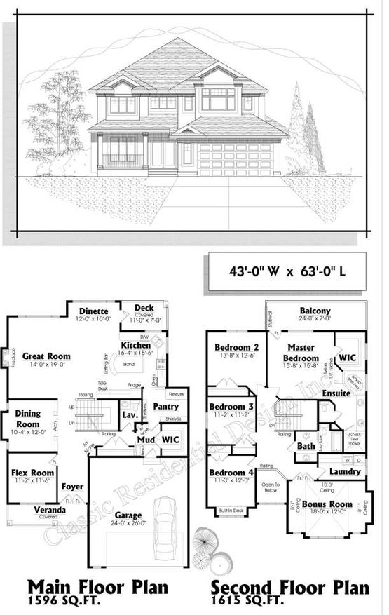 Custom Home Plans Edmonton Classic Residential Design