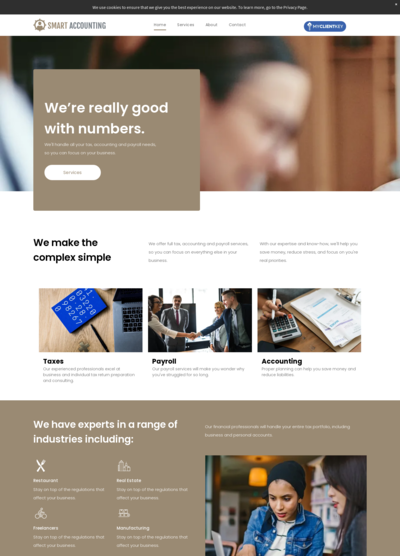 My Client Key We're Great with Numbers - Tan Template