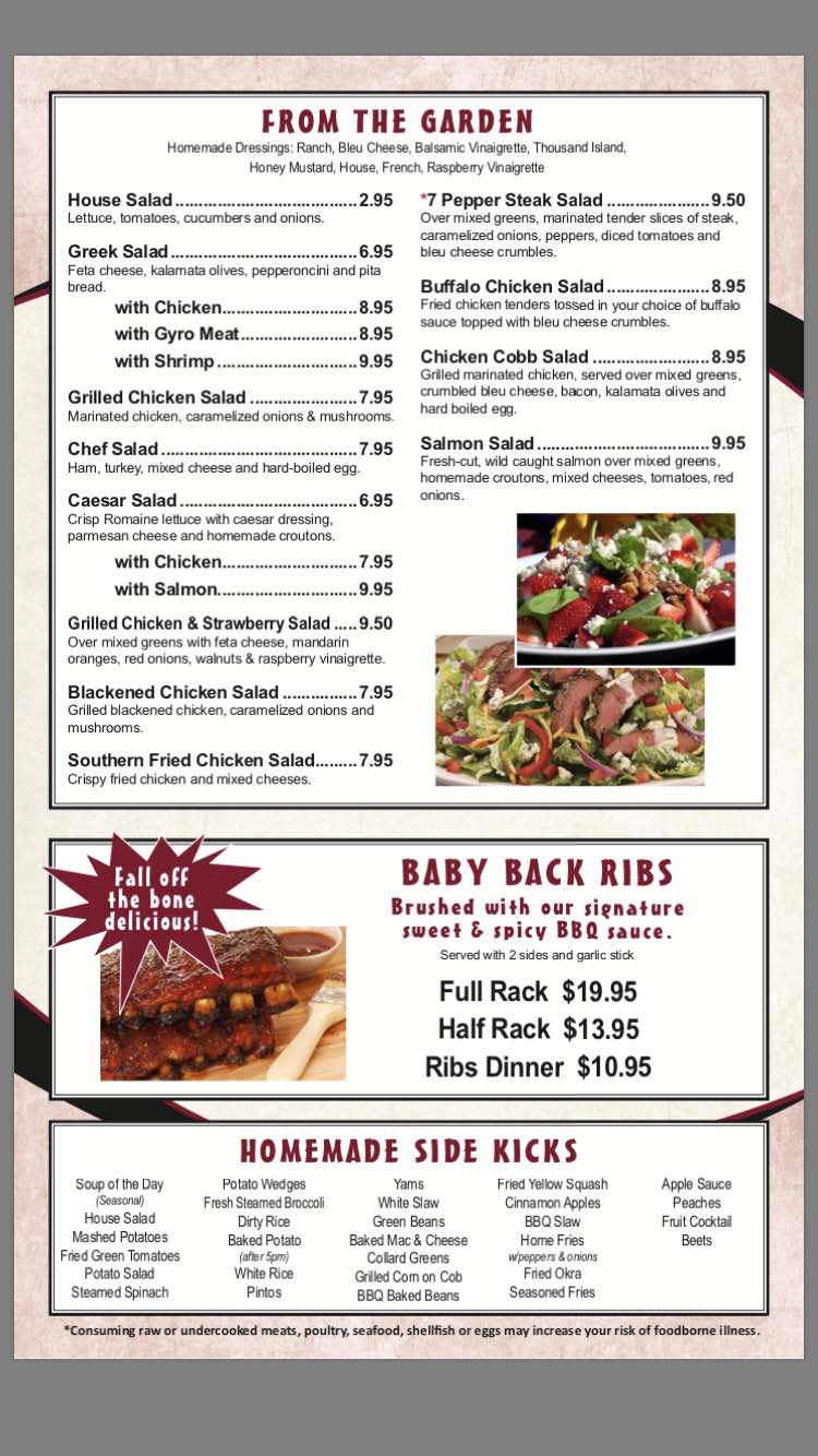 University Kitchen High Point, NC Menu